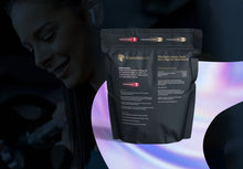 Black CoreStorm supplement package on a dark background