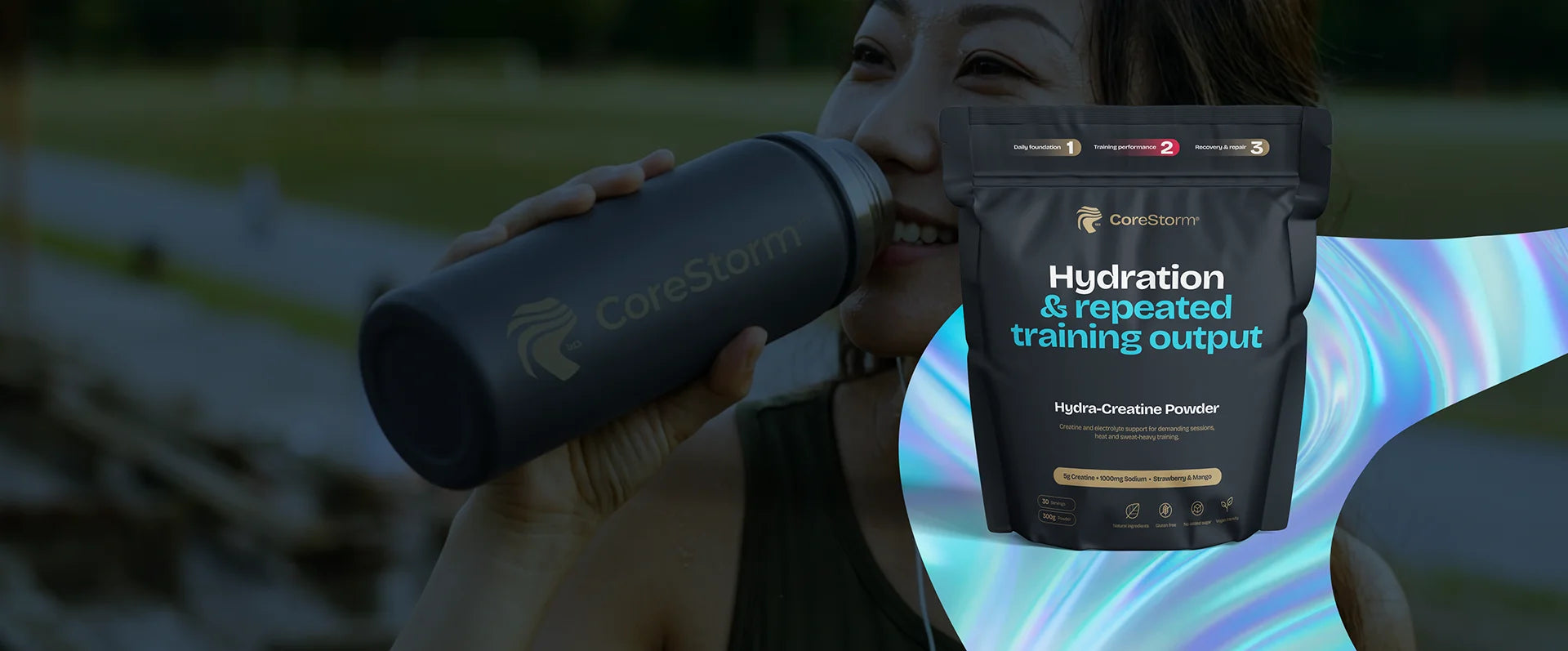 Hydra-Creatine, Creatine and electrolytes powder, for hydration & repeated training output